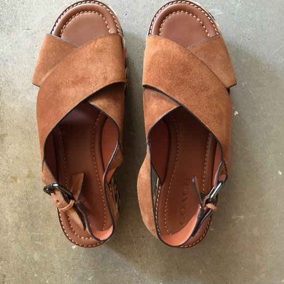 Coach sandals platforms/wedges size 11 - Picture 2 of 15